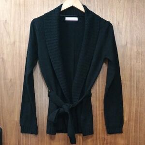 3/$15 Black Women's Belted Cardigan M